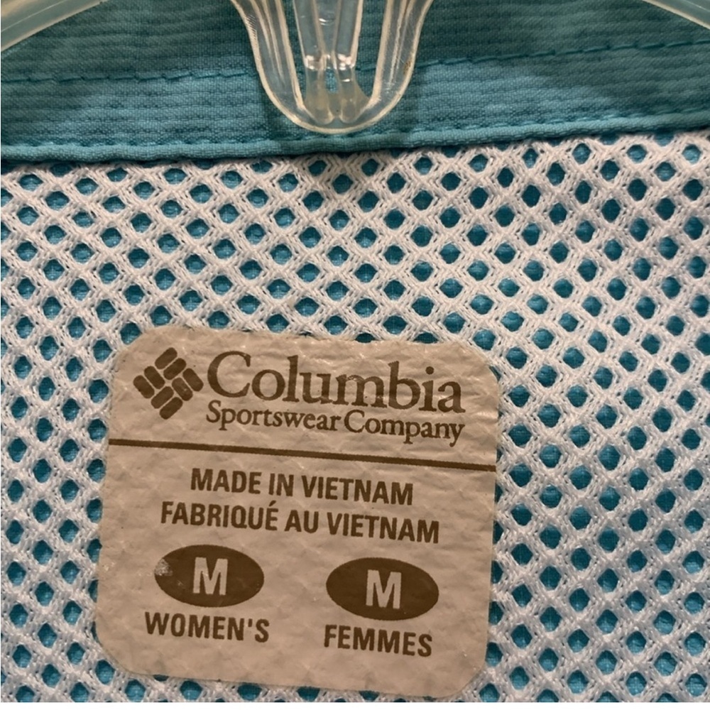 Columbia Light Blue Long Sleeve Shirt Sz M - Picture 2 of 8